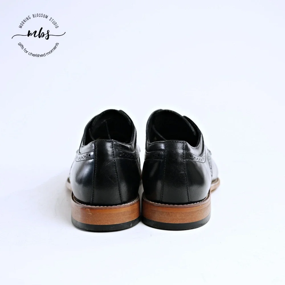 Stacy Adams Atticus Cap Toe Leather Oxfords Black Men 10‎